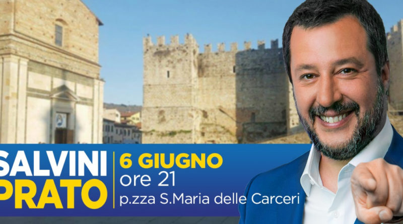 SALVINI A PRATO DOPO IL TRIONFO ALLE EUROPEE