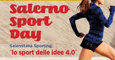 CS: XIII EDIZIONE SALERNO SPORT DAY - DOMANI AL GRAND HOTEL SALERNO