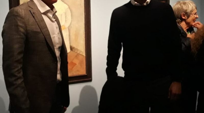 Massimiliano Allegri alla mostra di Modigliani