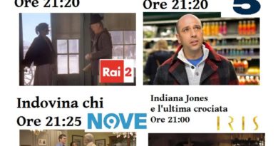 Ora in tv Giovedi 26 Marzo 2020