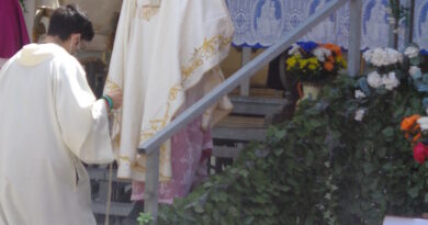 Monsignore  Simone Giusti a Montenero ha celebrato la Festa della Madonna