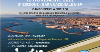 UISP, PODISMO: domenica 13 novembre appuntamento con la Livorno Half Marathon