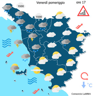 Previsioni meteo Toscana  Sabato 4  e Domenica 5 Novembre