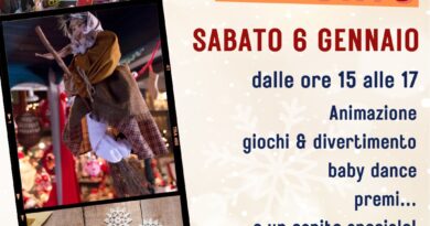 BEFANA AL PORTO nel borgo commerciale di Marina Cala de’ Medici