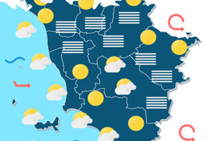 Previsioni meteo Toscana per Mercoledì 31 Gennaio e Giovedì 1 Febbraio