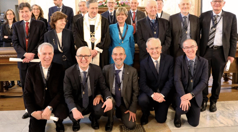 19 docenti dell’Università di Pisa festeggiano il conferimento dell’Ordine del Cherubino