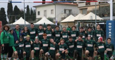 Under 14 Unicusano Livorno Rugby vittoriosa del torneo Ovale Rossoblù di Sesto Fiorentino