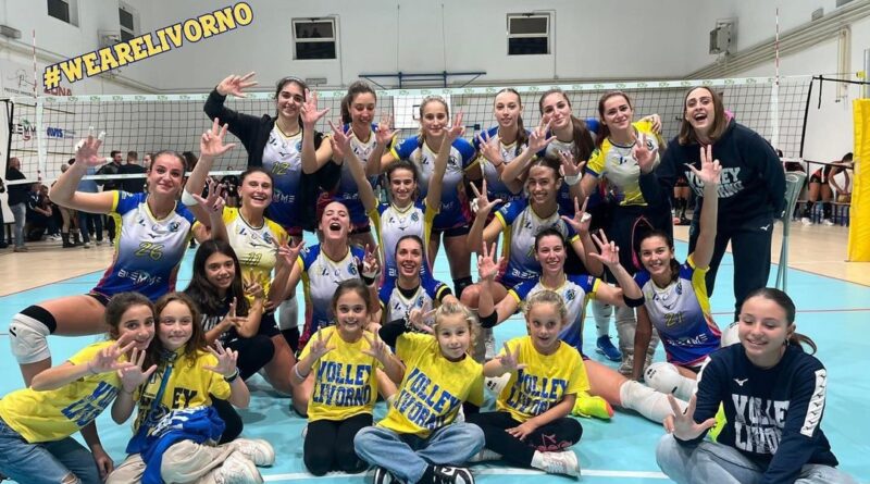 Volley Livorno: splendida vittoria delle gialloblu nello scontro diretto con Porcari