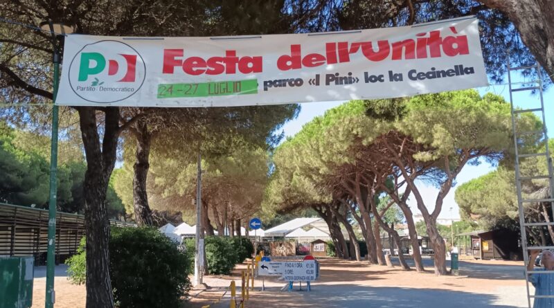 FESTA DE L'UNITÀ CECINA DAL 24 AL 27 LUGLIO